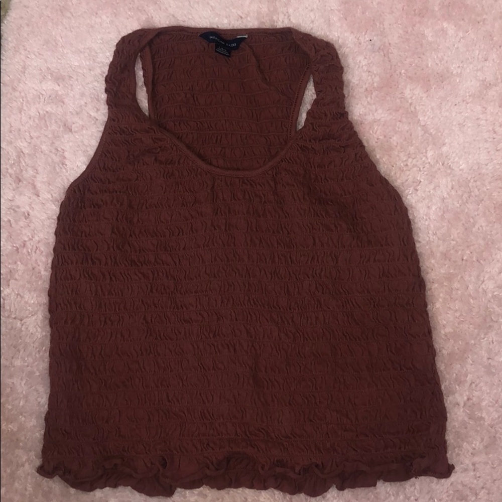 american eagle fringe crop top